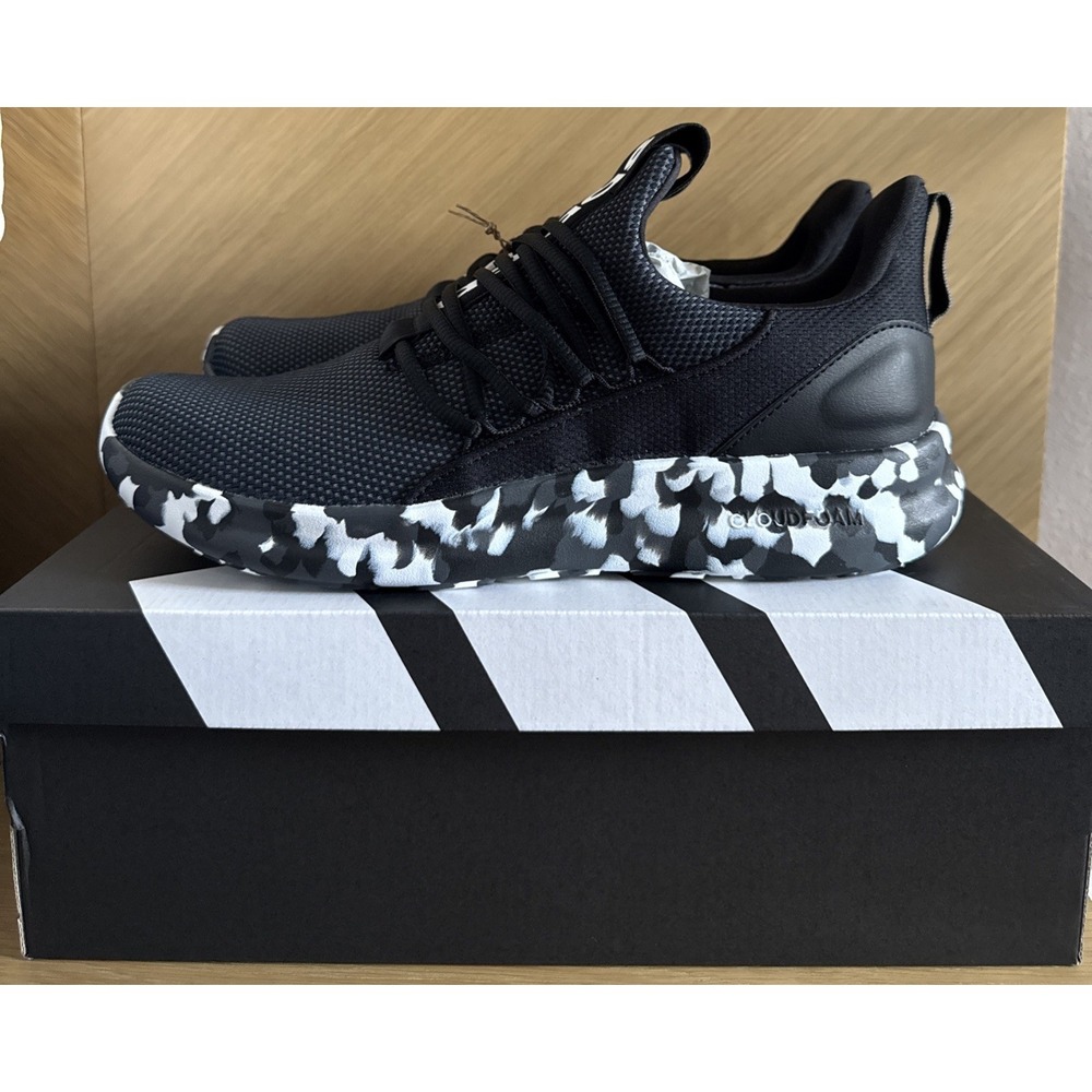 Adidas Lite Racer Adapt 7.0 Shoes / Sneakers - Men 10.5 Black/ White JS0045  NIB